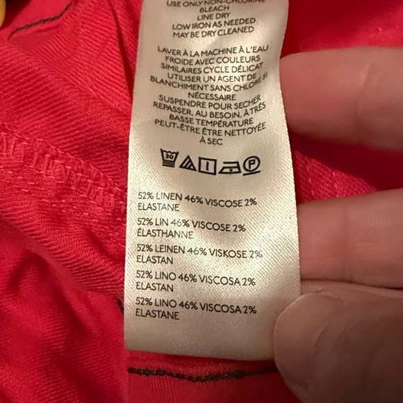 Maeve for Anthropologie “the Colette” linen blend in pink- worn a few times - Picture 6 of 7